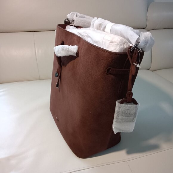 Lauren Ralph Lauren Suede Debby Drawstring Tote - Picture 3 of 5